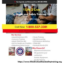 1 Life 2 Live Health and Safety Training